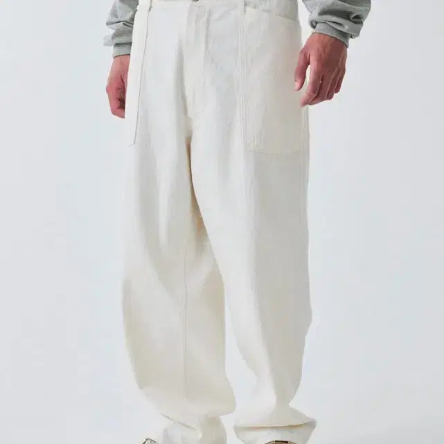 [BUNJANG] Captain Sunshine Buckle Bag Denim White / 캡틴선샤인 버클백 데님 화이트