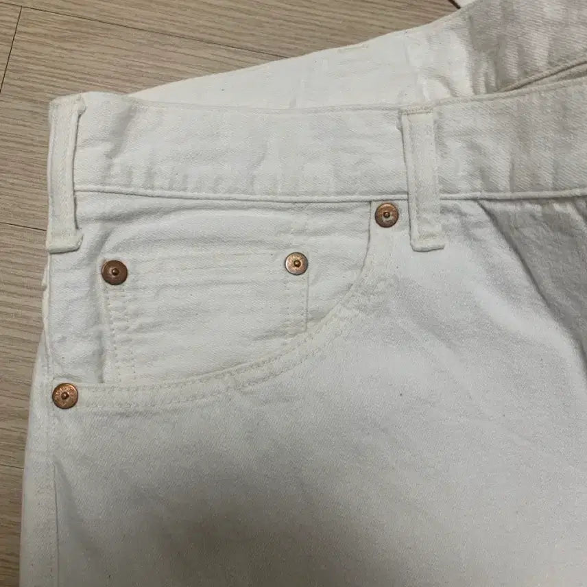 [BUNJANG] Captain Sunshine Buckle Bag Denim White / 캡틴선샤인 버클백 데님 화이트