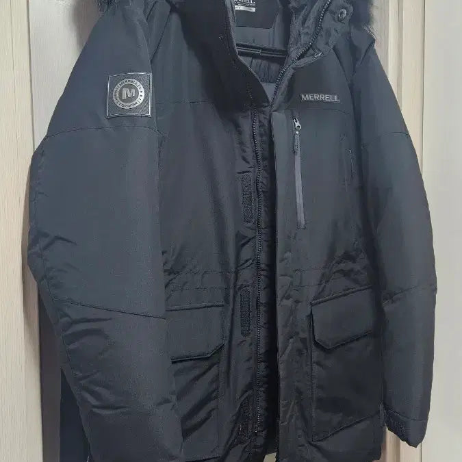 [BUNJANG] Merrell Duck Down Mid-Length Padded Parka (Black, XL) / (새상품) 머렐 고급스런 덕다운 중기장 패딩파카 블랙 105(XL)