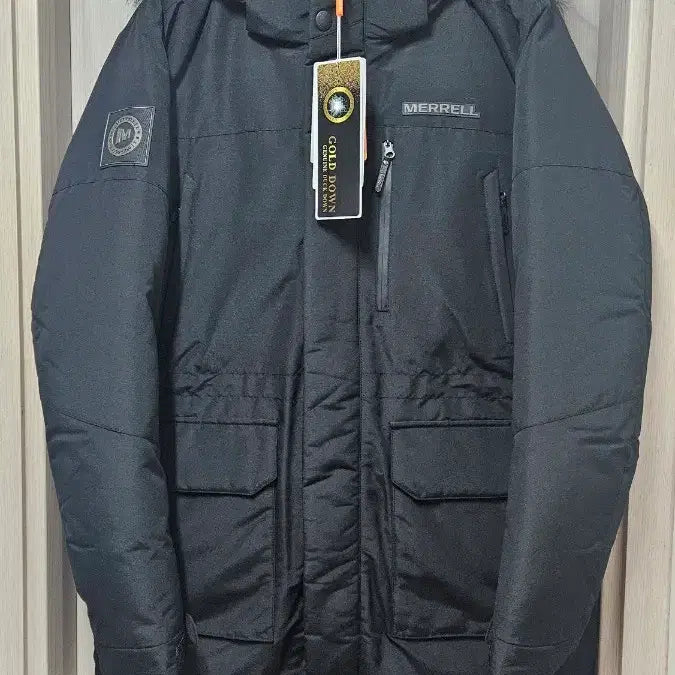 [BUNJANG] Merrell Duck Down Mid-Length Padded Parka (Black, XL) / (새상품) 머렐 고급스런 덕다운 중기장 패딩파카 블랙 105(XL)