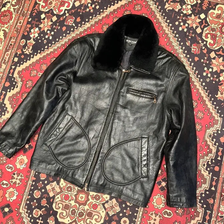 [BUNJANG] Leder Collector Leather Jacket / 644/(L-XL) 가죽자켓 레더자켓 워크웨어 아메카지 스포츠가죽