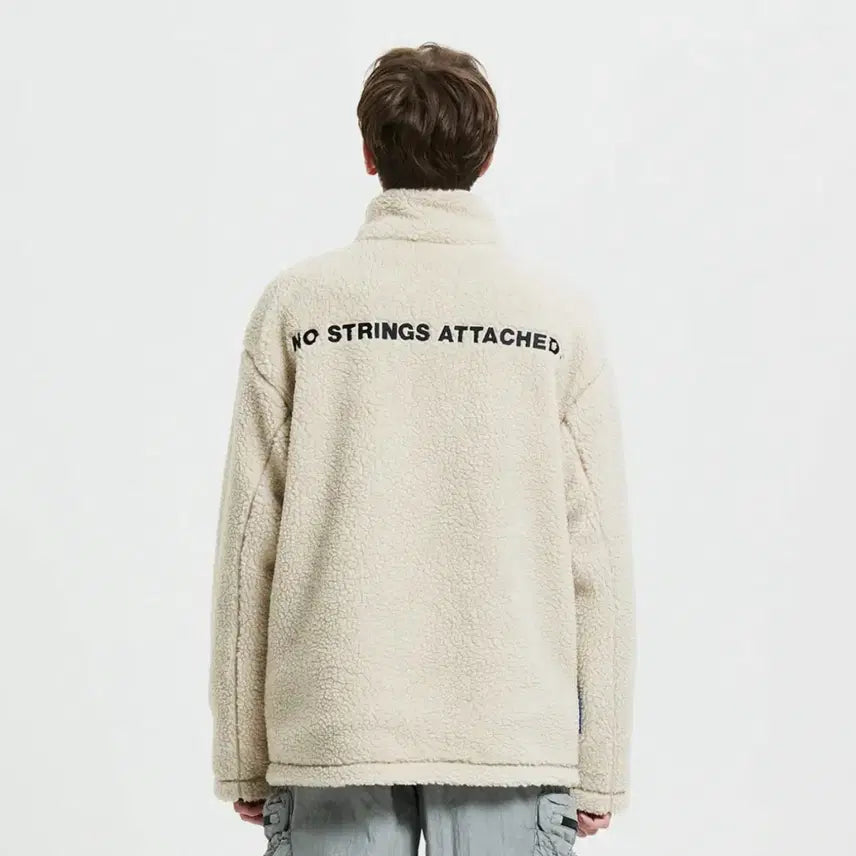 [BUNJANG] NSAD Basic Fleece Jacket (White, 100) / [M] NSAD 컬리 기본형 플리스자켓 White (100)