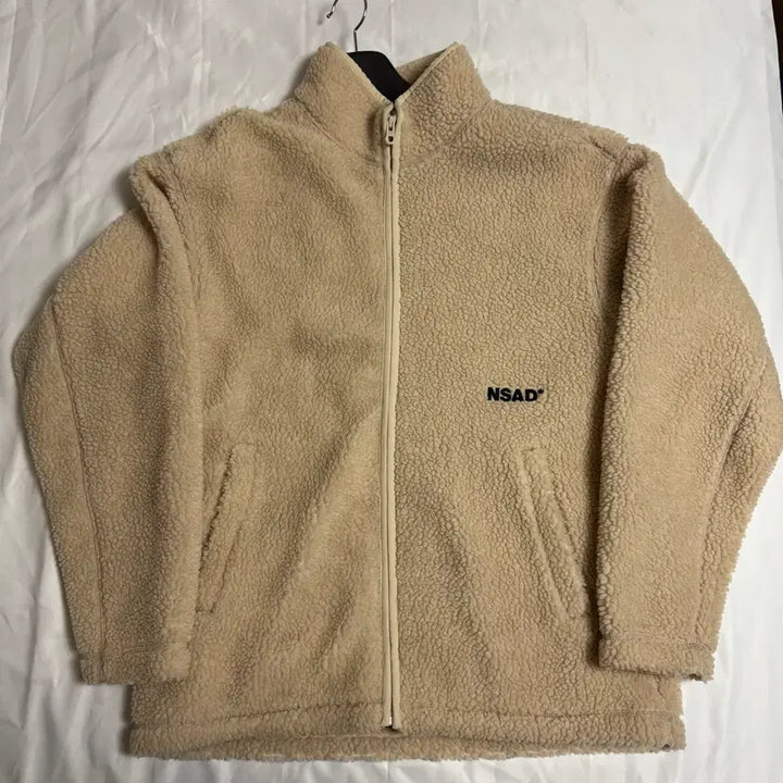 [BUNJANG] NSAD Basic Fleece Jacket (White, 100) / [M] NSAD 컬리 기본형 플리스자켓 White (100)