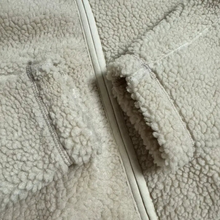 [BUNJANG] NSAD Basic Fleece Jacket (White, 100) / [M] NSAD 컬리 기본형 플리스자켓 White (100)