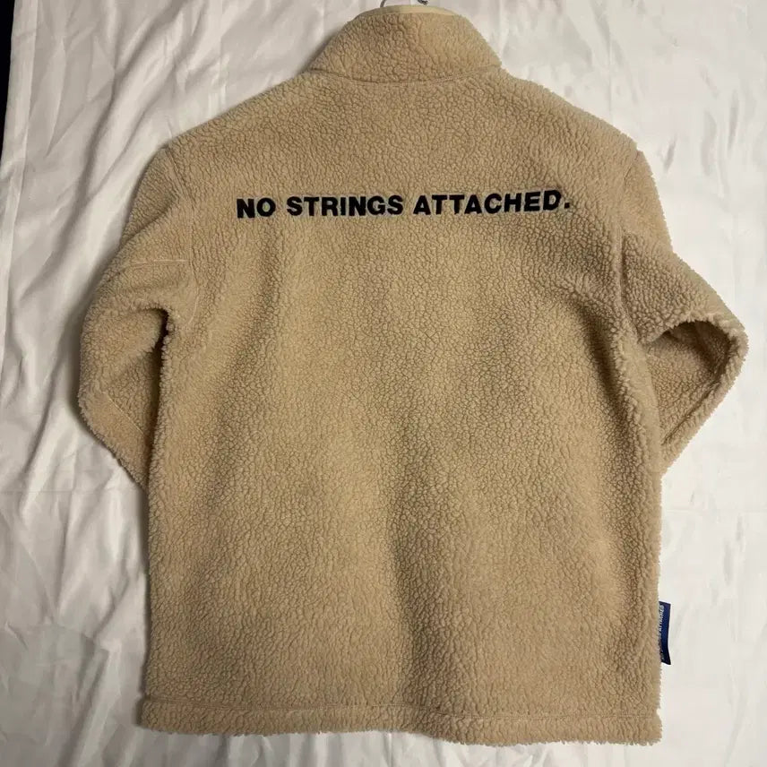 [BUNJANG] NSAD Basic Fleece Jacket (White, 100) / [M] NSAD 컬리 기본형 플리스자켓 White (100)