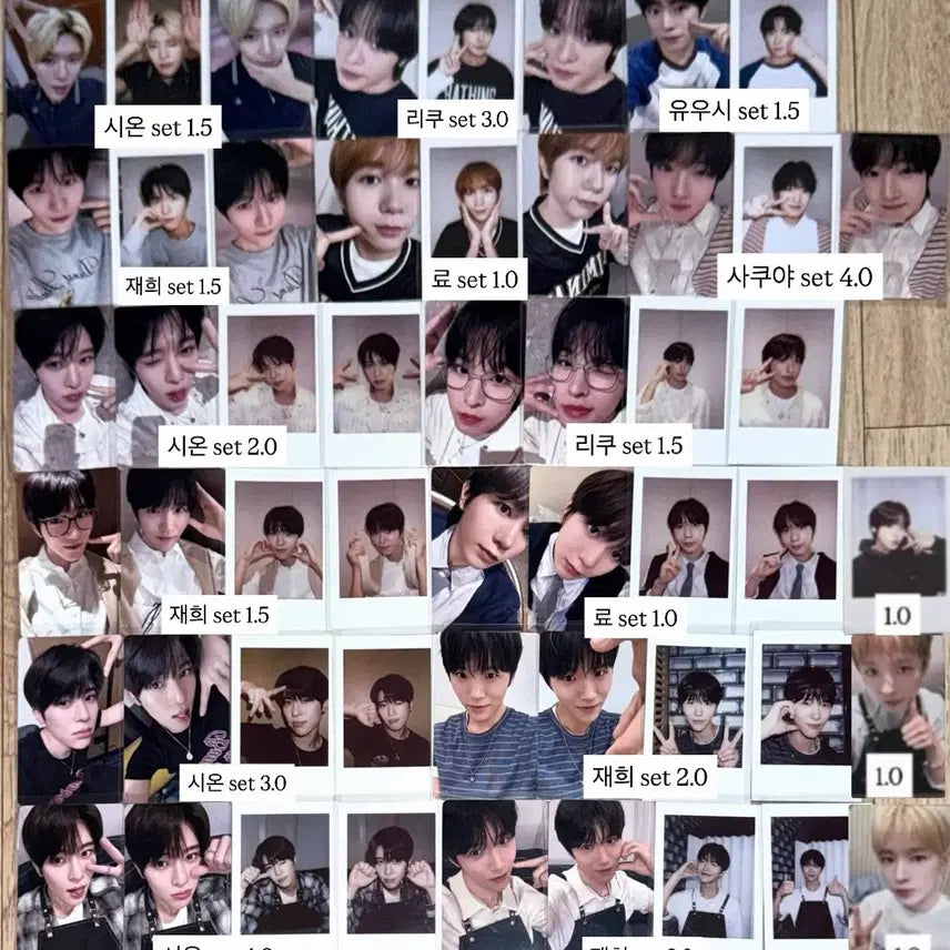 [SOLD OUT] 엔시티위시 팝팝 kms 컬러 시온리쿠유우시재희료사쿠야 당첨자포카분철