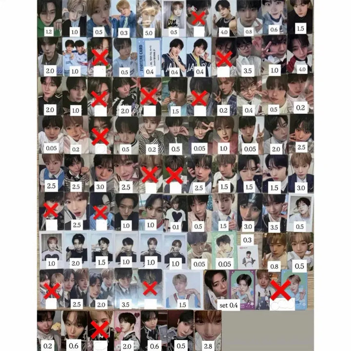 [BUNJANG] NCT WISH KMS Photocard Set / 엔시티위시컬러리스트무모샵큐큐예사이즈위kms시온리쿠유우시재희료사쿠야포카