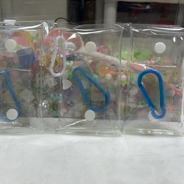 [BUNJANG] Figure Mini Pouch / 가챠파우치 7cm 투명 PVC 피규어 미니 소품파우치 단추형 카라비너포함