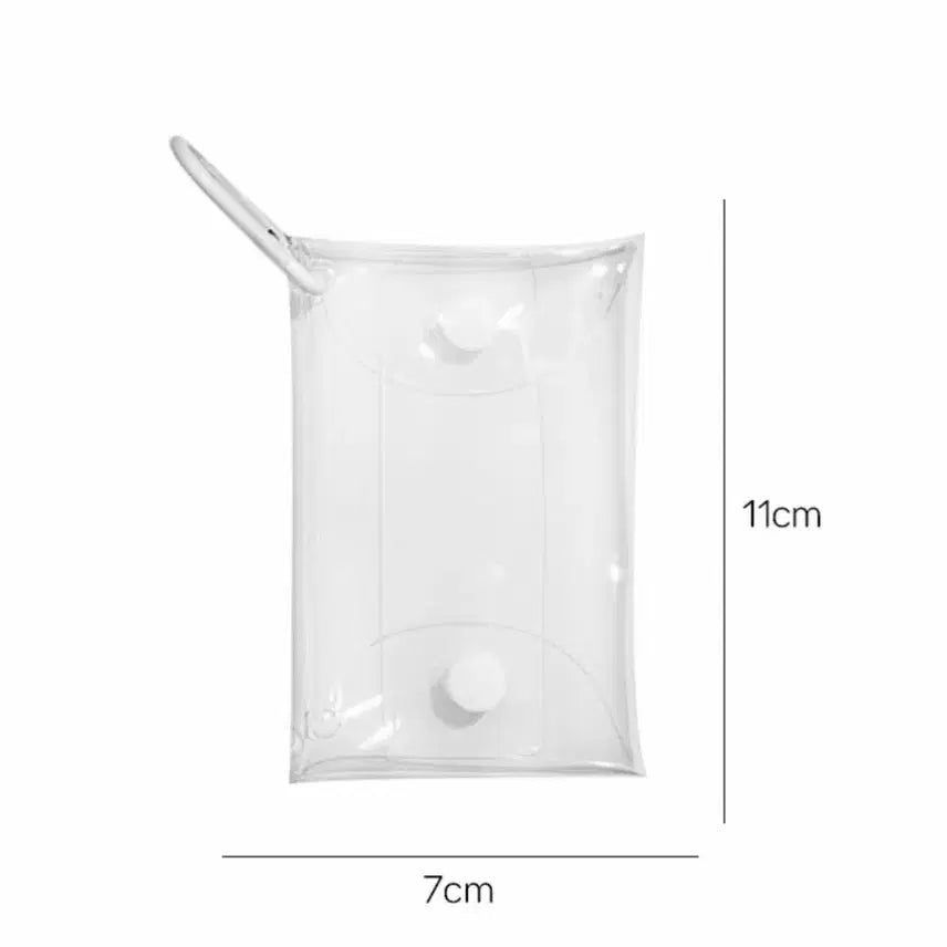 [BUNJANG] Figure Mini Pouch / 가챠파우치 7cm 투명 PVC 피규어 미니 소품파우치 단추형 카라비너포함