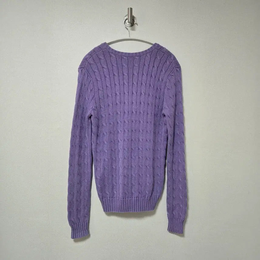 [BUNJANG] Ralph Lauren V-Neck Cable Knit Sweater / 랄프로렌 브이넥 케이블 니트 / 여성 니트 / 여자 니트