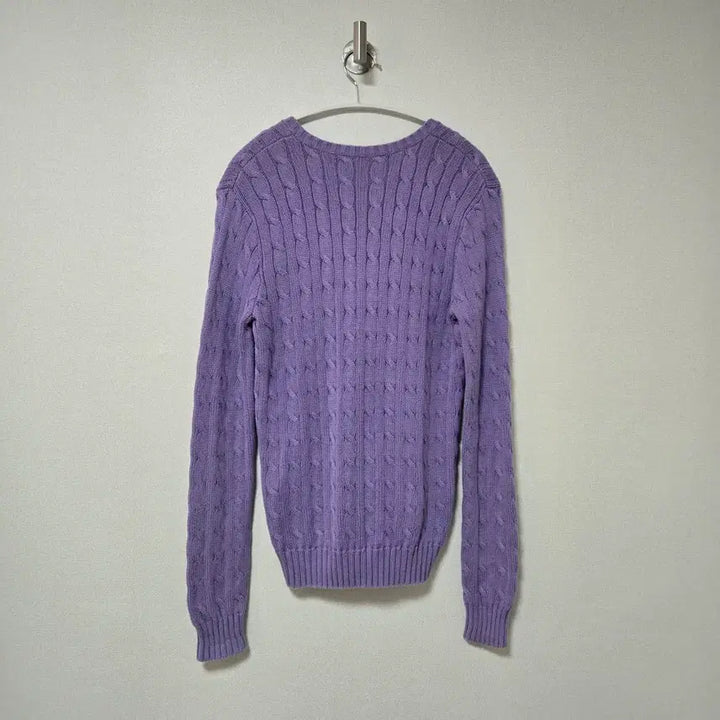 [BUNJANG] Ralph Lauren V-Neck Cable Knit Sweater / 랄프로렌 브이넥 케이블 니트 / 여성 니트 / 여자 니트