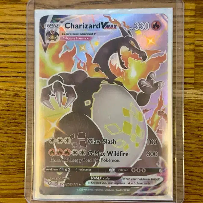 [BUNJANG] Pokemon Charizard VMAX SV107/SV122 Trading Card / 포켓몬 카드 블랙 Charizard VMAX SV107/SV122 은별