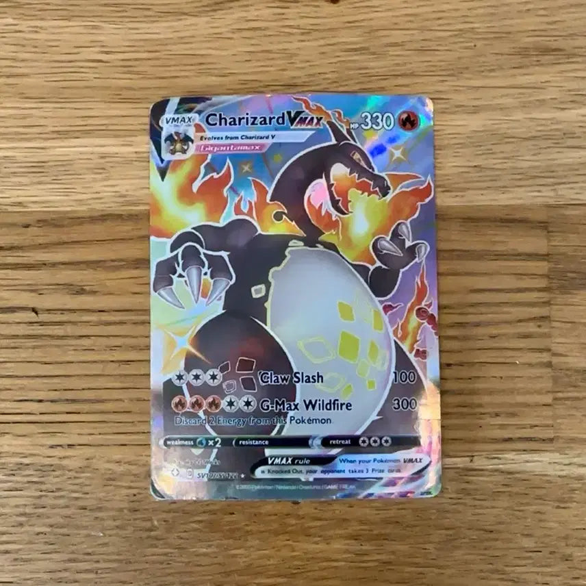 [BUNJANG] Pokemon Charizard VMAX SV107/SV122 Trading Card / 포켓몬 카드 블랙 Charizard VMAX SV107/SV122 은별