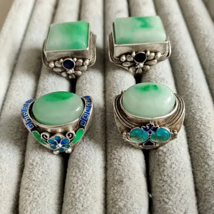 [BUNJANG] Jade Ring / 옛날 비취 반지