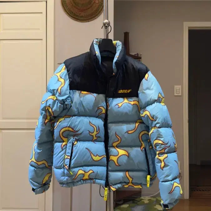[BUNJANG] Golf Wang Flame Puffer Jacket (Size S) / [S] 골프왕 Golf Wang Flame Puffer