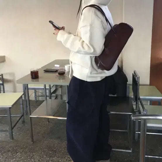 [BUNJANG] Pykim Baguette Bag Burgundy / 파이킴 바게트백 버건디