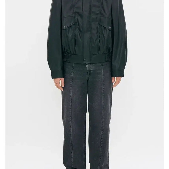 [BUNJANG] Partimento Leather Jacket Bomber (M) / 파르티멘토 레더자켓 보머