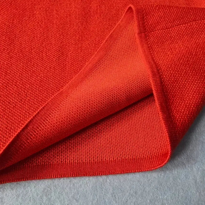 [BUNJANG] Yves Saint Laurent Red Knit Skirt / 입생로랑  레드 니트 스커트