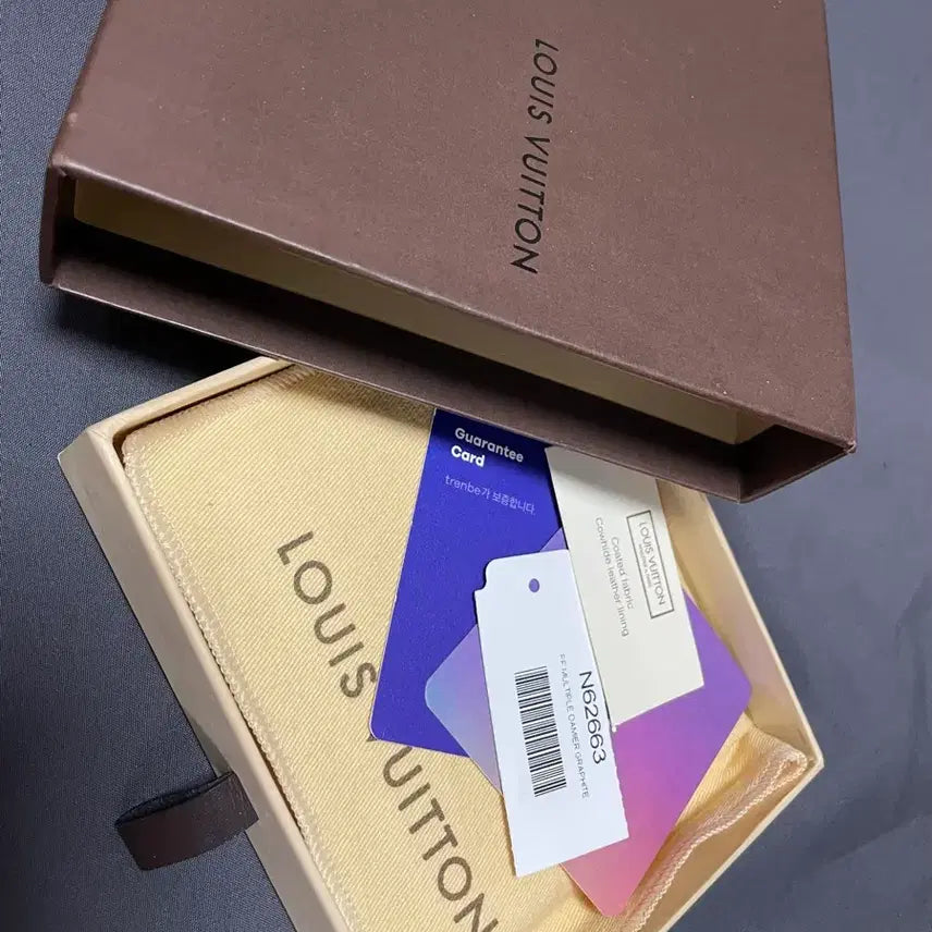 [BUNJANG] Louis Vuitton Damier Graphite Wallet / 루이비통 월렛 다미에 그래파이트 :풀구성
