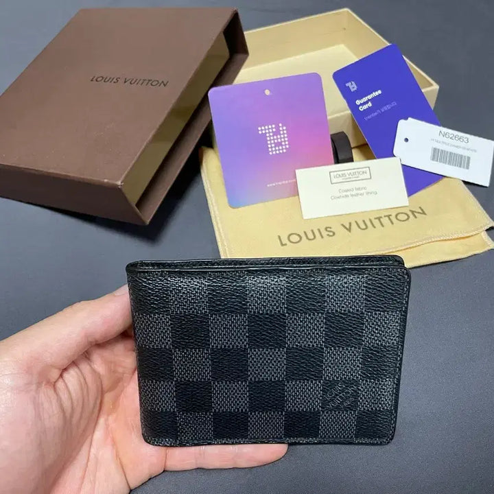 [BUNJANG] Louis Vuitton Damier Graphite Wallet / 루이비통 월렛 다미에 그래파이트 :풀구성