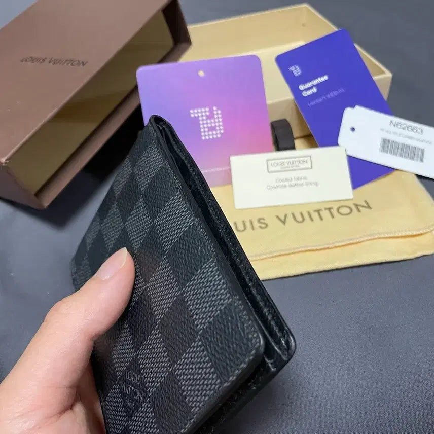 [BUNJANG] Louis Vuitton Damier Graphite Wallet / 루이비통 월렛 다미에 그래파이트 :풀구성