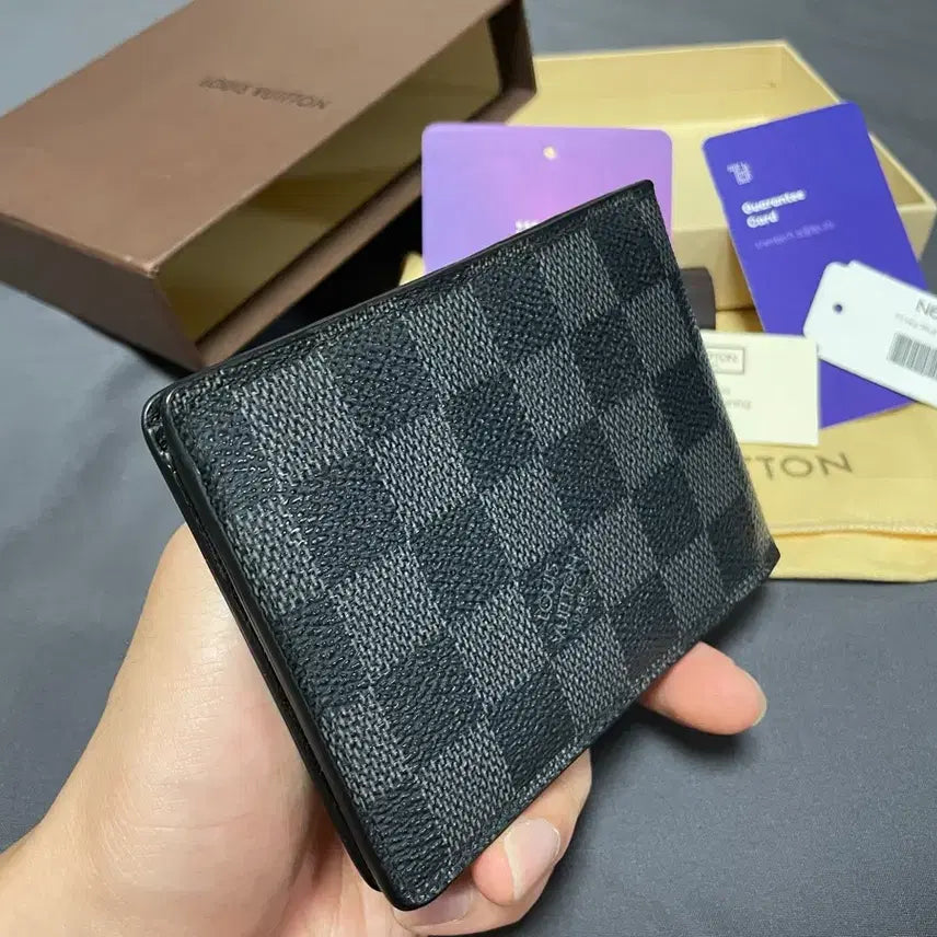 [BUNJANG] Louis Vuitton Damier Graphite Wallet / 루이비통 월렛 다미에 그래파이트 :풀구성