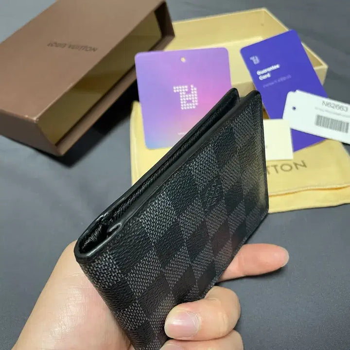 [BUNJANG] Louis Vuitton Damier Graphite Wallet / 루이비통 월렛 다미에 그래파이트 :풀구성