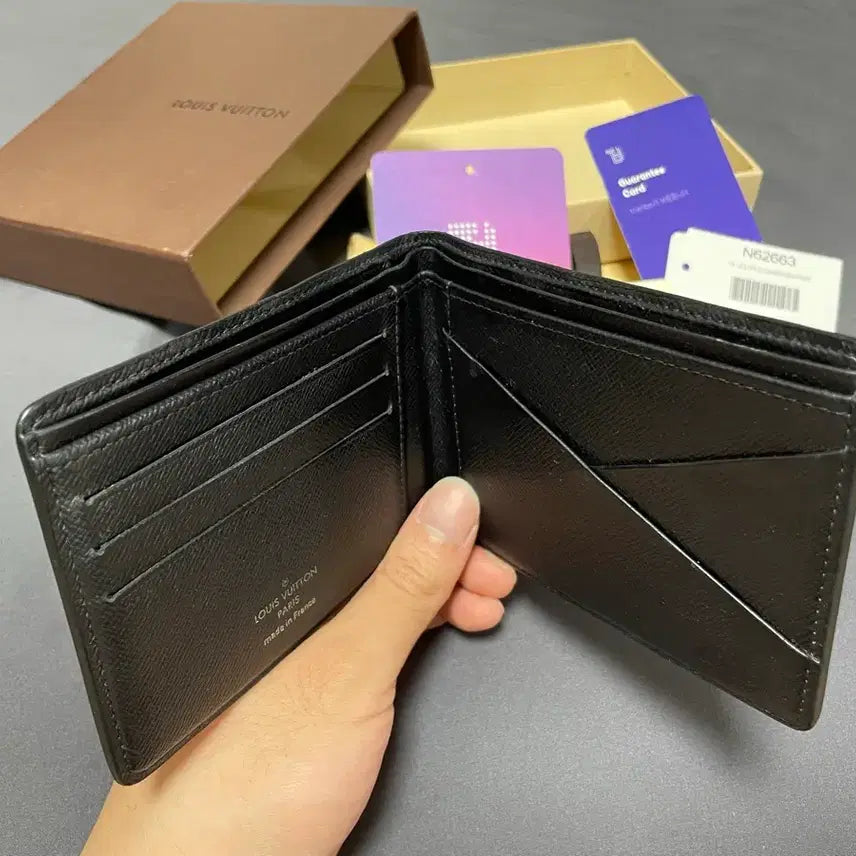 [BUNJANG] Louis Vuitton Damier Graphite Wallet / 루이비통 월렛 다미에 그래파이트 :풀구성