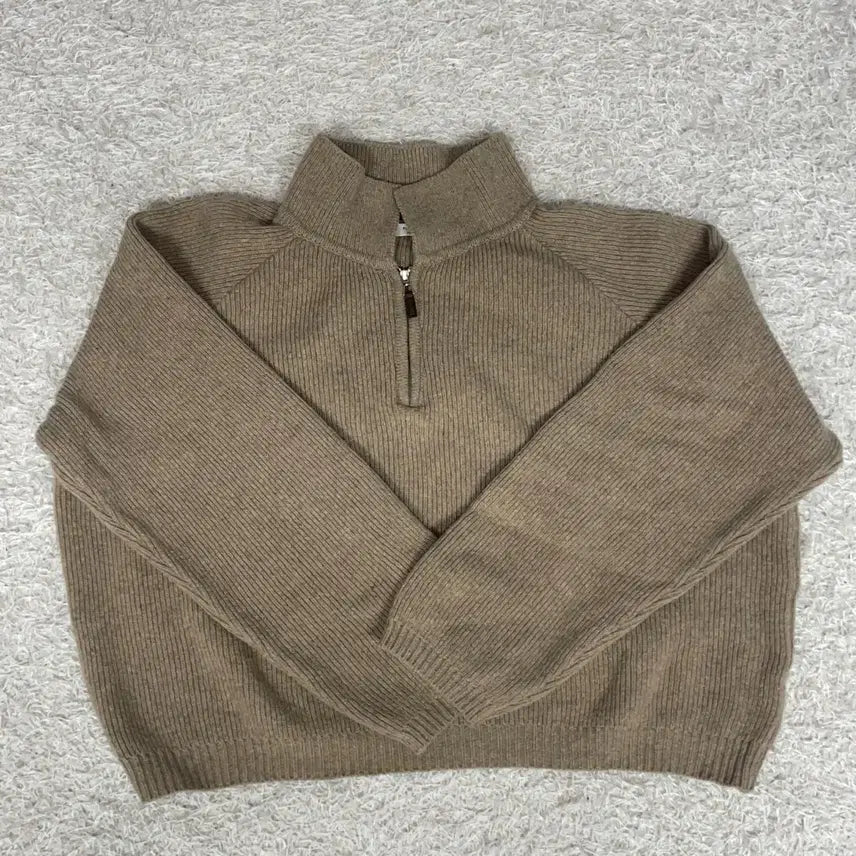 [BUNJANG] Slow and Crop Zip-up Knit / 슬로우앤드 크롭집업니트