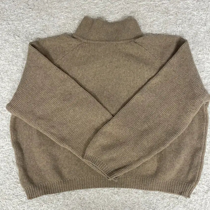 [BUNJANG] Slow and Crop Zip-up Knit / 슬로우앤드 크롭집업니트