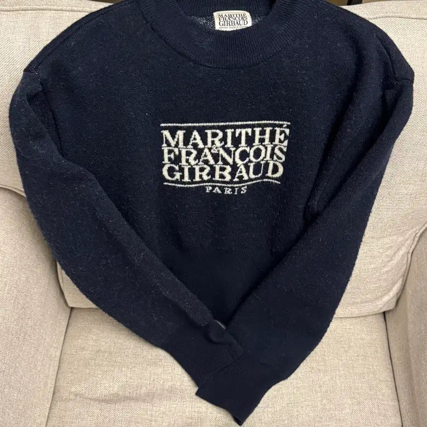 [BUNJANG] Marithe Francois Girbaud Navy Knit Sweater / 마리떼프랑소와저버 네이비 니트