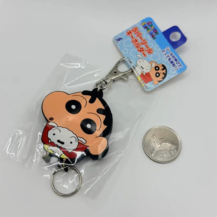 [BUNJANG] Crayon Shin-chan Rubber Reel Key Holder / 짱구는 못말려 러버 릴 키홀더 크레용 신짱 러버 릴 키홀더