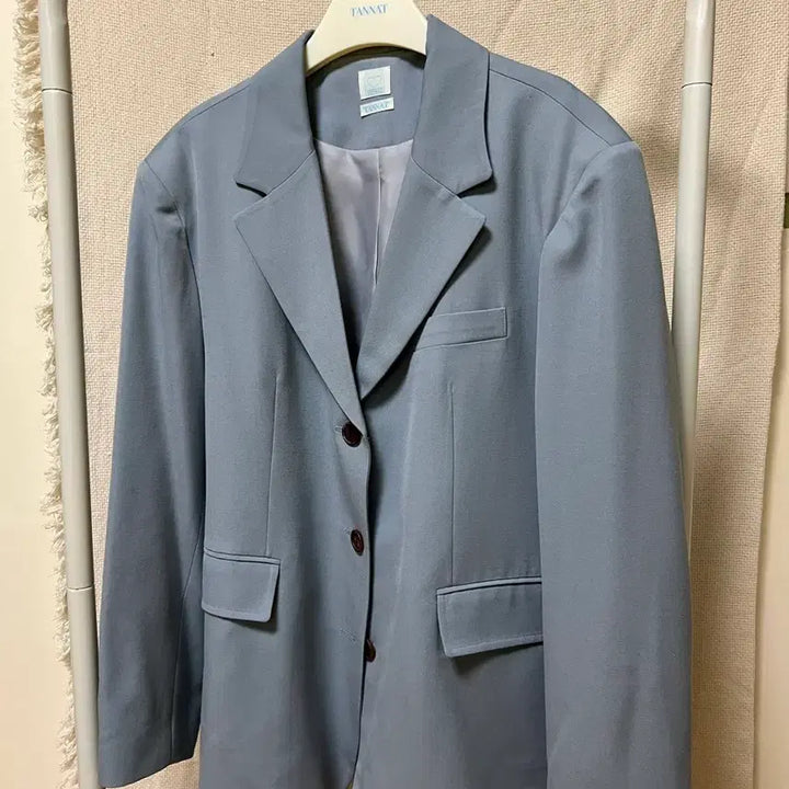 [BUNJANG] TANNAT Oversized Single Jacket (Dark Gray) / 타낫 오버핏 싱글자켓(다크그레이)