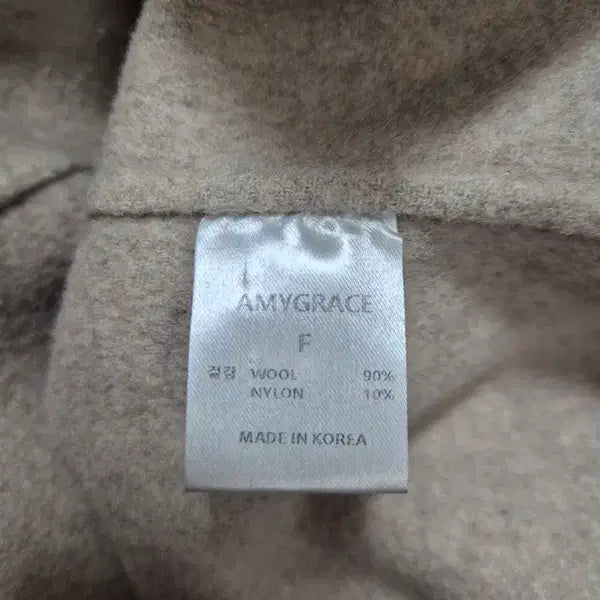 [BUNJANG] Handmade Oatmeal Belted Wool Long Coat / 에이미그레이스 핸드메이드 오트밀 벨티드 여자 추동 여성울모직롱코트 프리