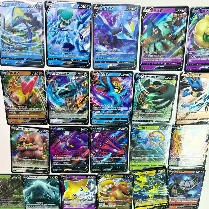 [BUNJANG] Pokemon V Card Collection / 포켓몬 카드 V 모음 싸게팔아요 자루도 루카리오 인텔리레온 망나뇽 프테라