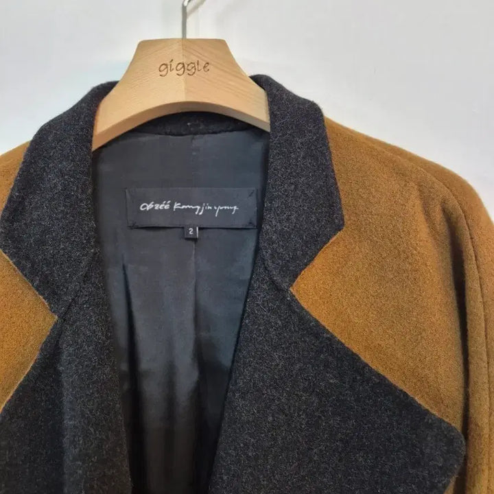 [BUNJANG] Objet Camel Handmade Coat / 오브제  카멜 핸드메이드 코트