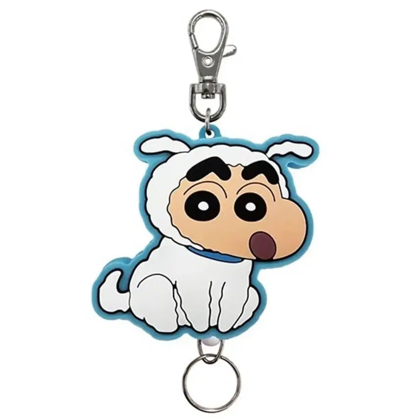 [BUNJANG] Crayon Shin-chan Rubber Reel Key Holder / 짱구는 못말려 러버 릴 키홀더 크레용 신짱 러버 릴 키홀더