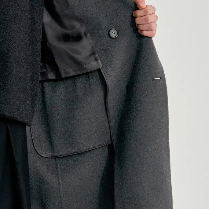 [BUNJANG] System Homme Cashmere Blend Double Coat / (새상품) 정가105만 24FW 시스템옴므 캐시미어 블렌드 더블코트