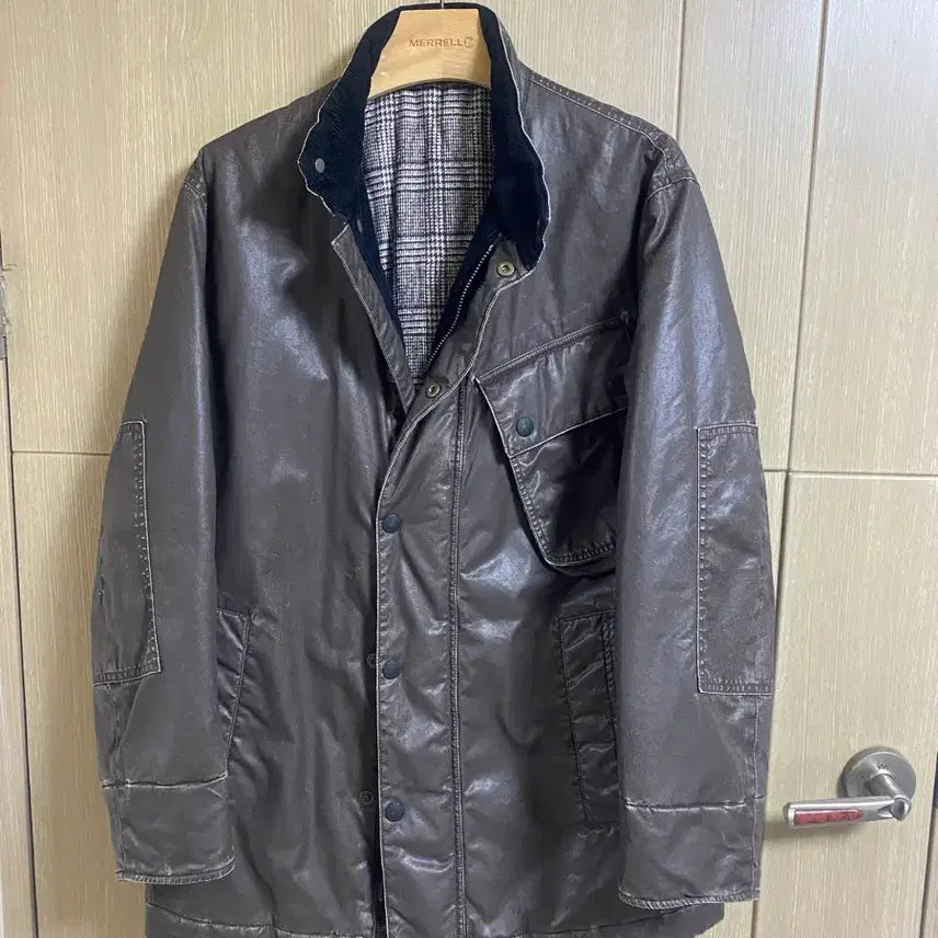 [BUNJANG] Series Carbon Coating Hunting Jacket (Size 95) / [SERIES] 시리즈 카본 코팅 헌팅 자켓 95사이즈