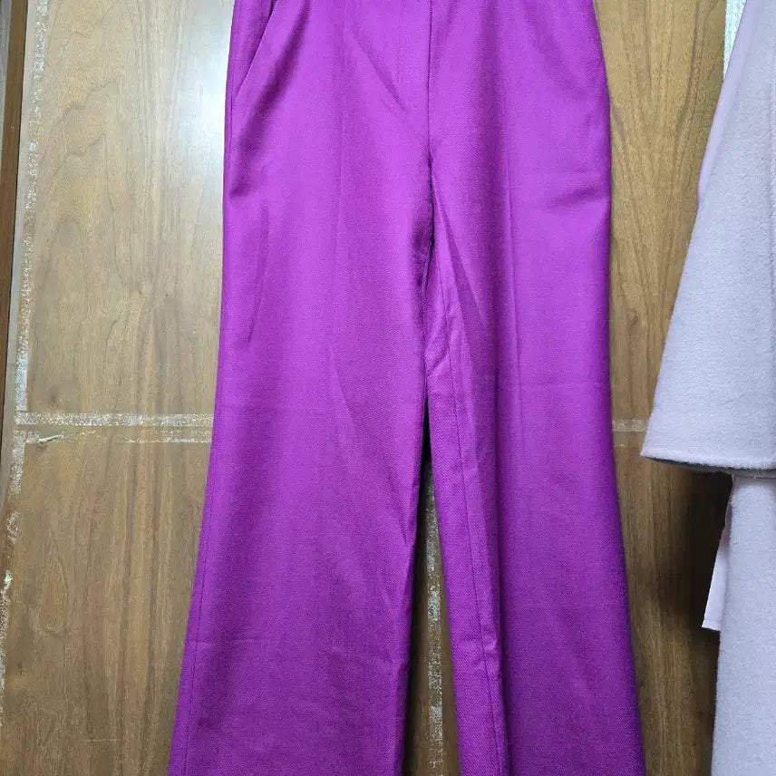 [BUNJANG] Zigot Wool 100% Magenta Pink Wide Slacks / 지고트모100바지