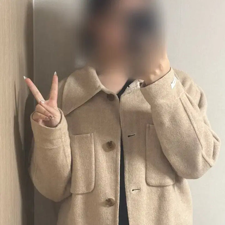 [BUNJANG] Unisex Beige Short Jacket / 베이지 숏 자켓