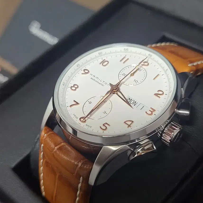 [BUNJANG] Hamilton Jazzmaster Chronograph Watch 41mm / 해밀턴 해밀뚜기 오토매틱 재즈마스터 크로노그래프 41mm