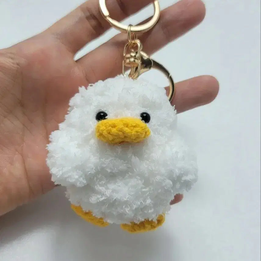 [BUNJANG] Handmade Crochet Duck Keychain / 핸드메이드 뜨개 오리 키링