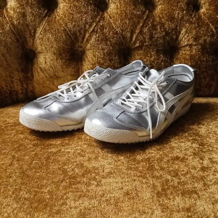 [BUNJANG] Onitsuka Tiger Mexico 66 Silver Sneakers / 오니츠카타이거 멕시코66 실버 스니커즈