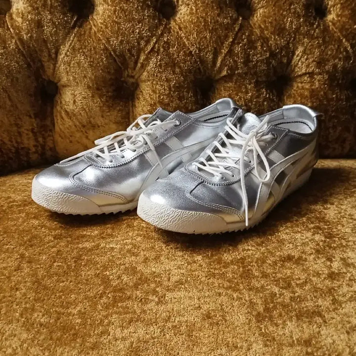 [BUNJANG] Onitsuka Tiger Mexico 66 Silver Sneakers / 오니츠카타이거 멕시코66 실버 스니커즈