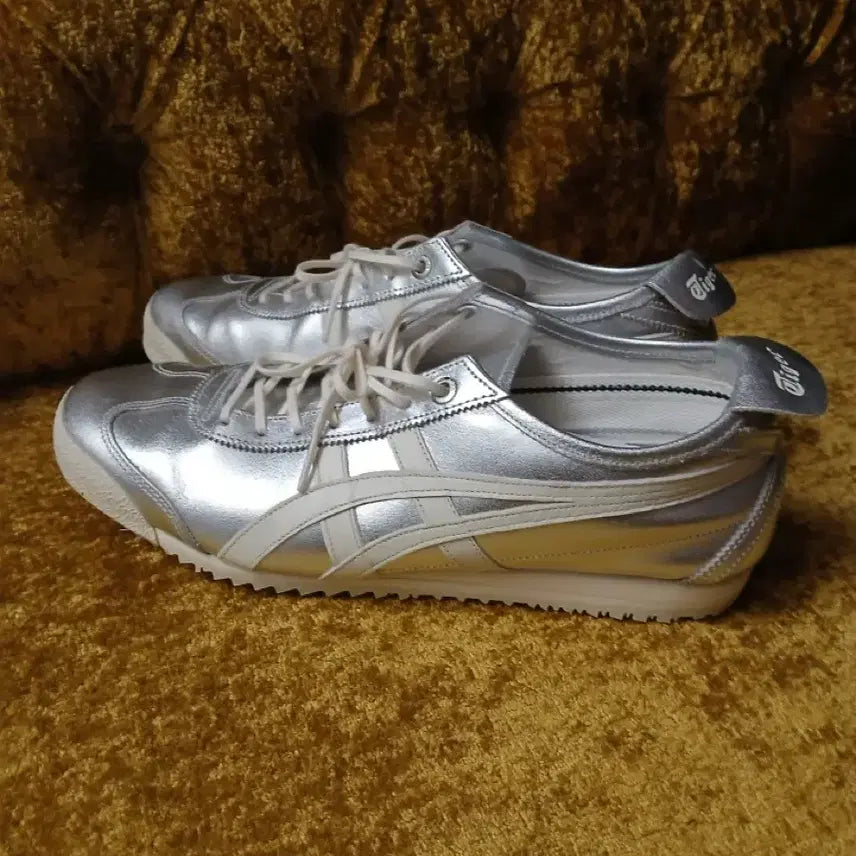 [BUNJANG] Onitsuka Tiger Mexico 66 Silver Sneakers / 오니츠카타이거 멕시코66 실버 스니커즈