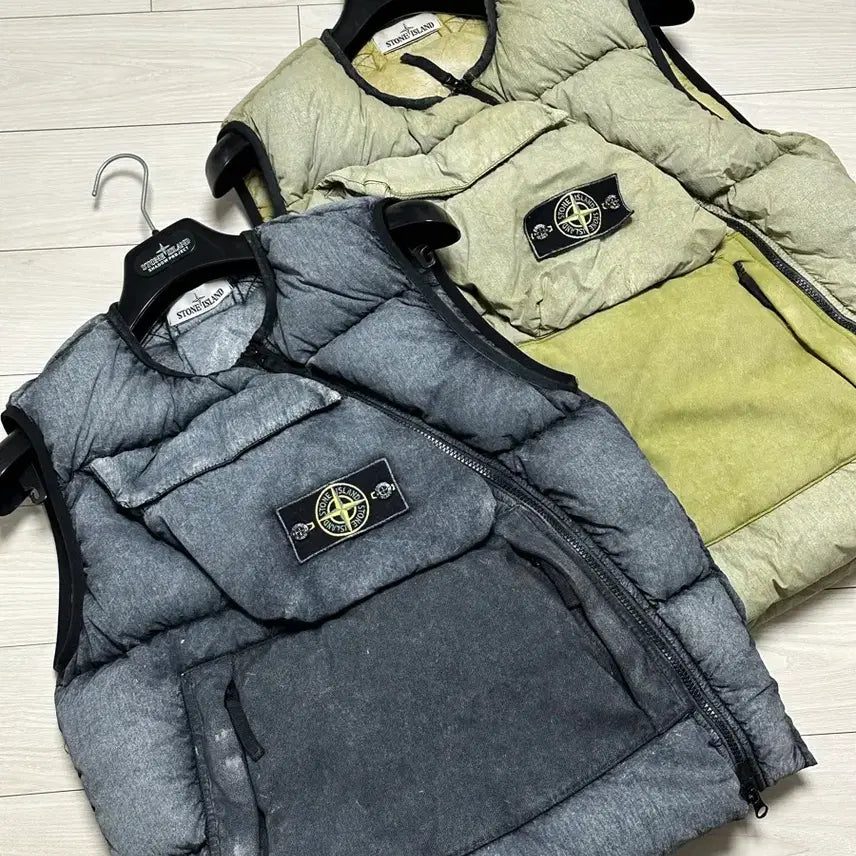 [SOLD OUT] 스톤아일랜드 텔라 프로스트 조끼 패딩 S(95-100)