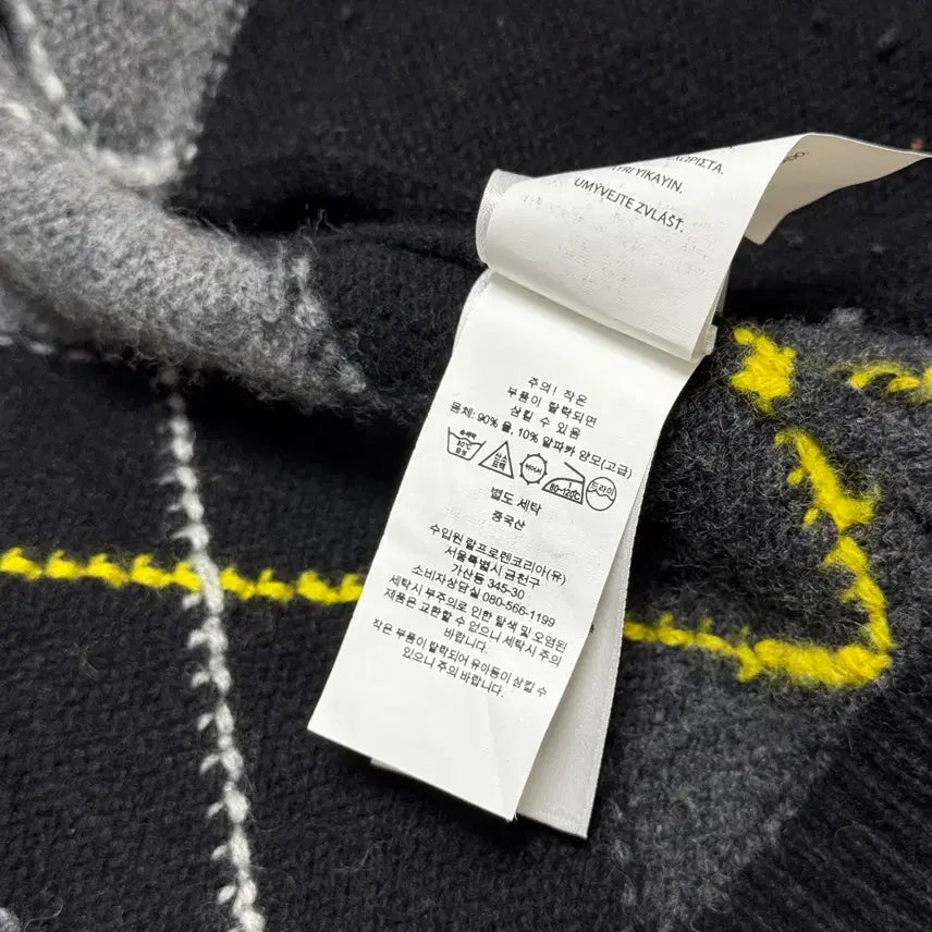 [BUNJANG] Polo Ralph Lauren Argyle Pattern Alpaca Cardigan / 폴로 랄프로렌 아가일 패턴 알파카 가디건 S