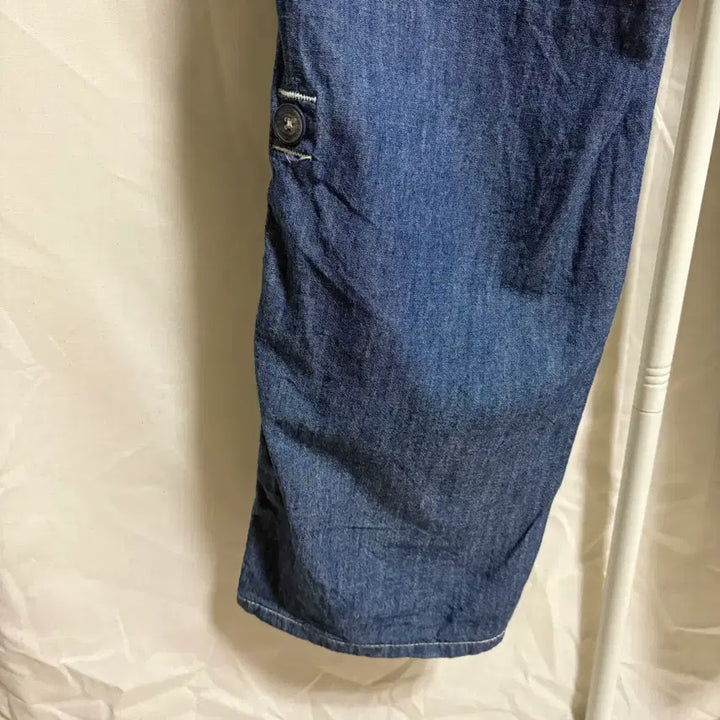 [BUNJANG] Reunion Made Chambray Fatigue Pants - Blue, Size 34 / 리 유니온 메이드 시보리 립 밴딩 샴브레이 퍼티그팬츠 / 블루, 34