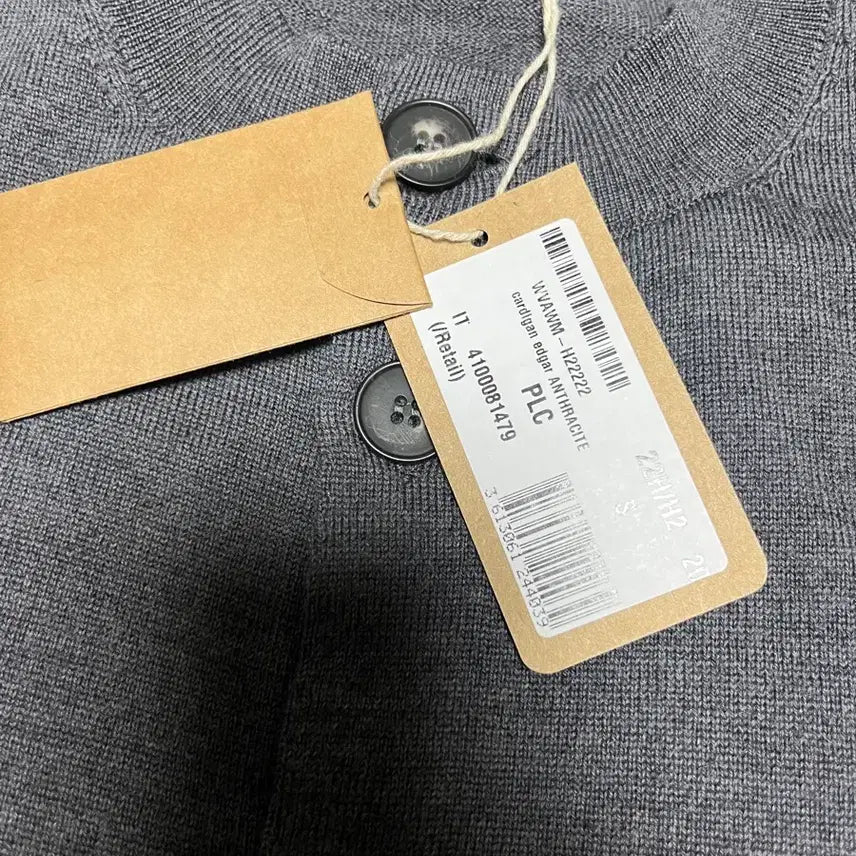 [BUNJANG] A.P.C. Gray Cardigan / A.P.C 아페쎄 라운드넥 그레이 가디건